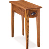 Shaker Mission Narrow Oak Side End Table